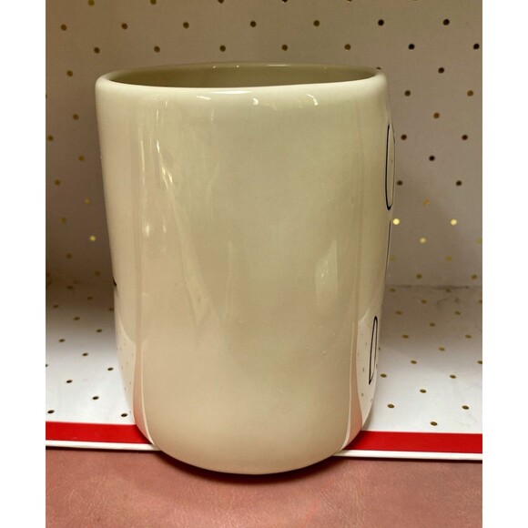 Rae Dunn CACKLE WITH DELIGHT White Coffee Mug Double Sided Witch Hat Halloween - Picture 4 of 10